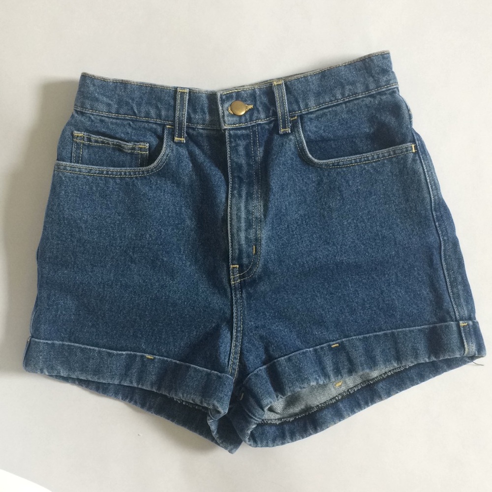 American Apparel High Waisted Denim Shorts